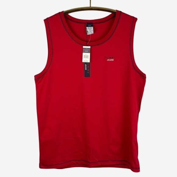 Tommy Hilfiger Other - Vintage Tommy Hilfiger Men's Sleeveless Tank Top Size 2XL Muscle Logo Red